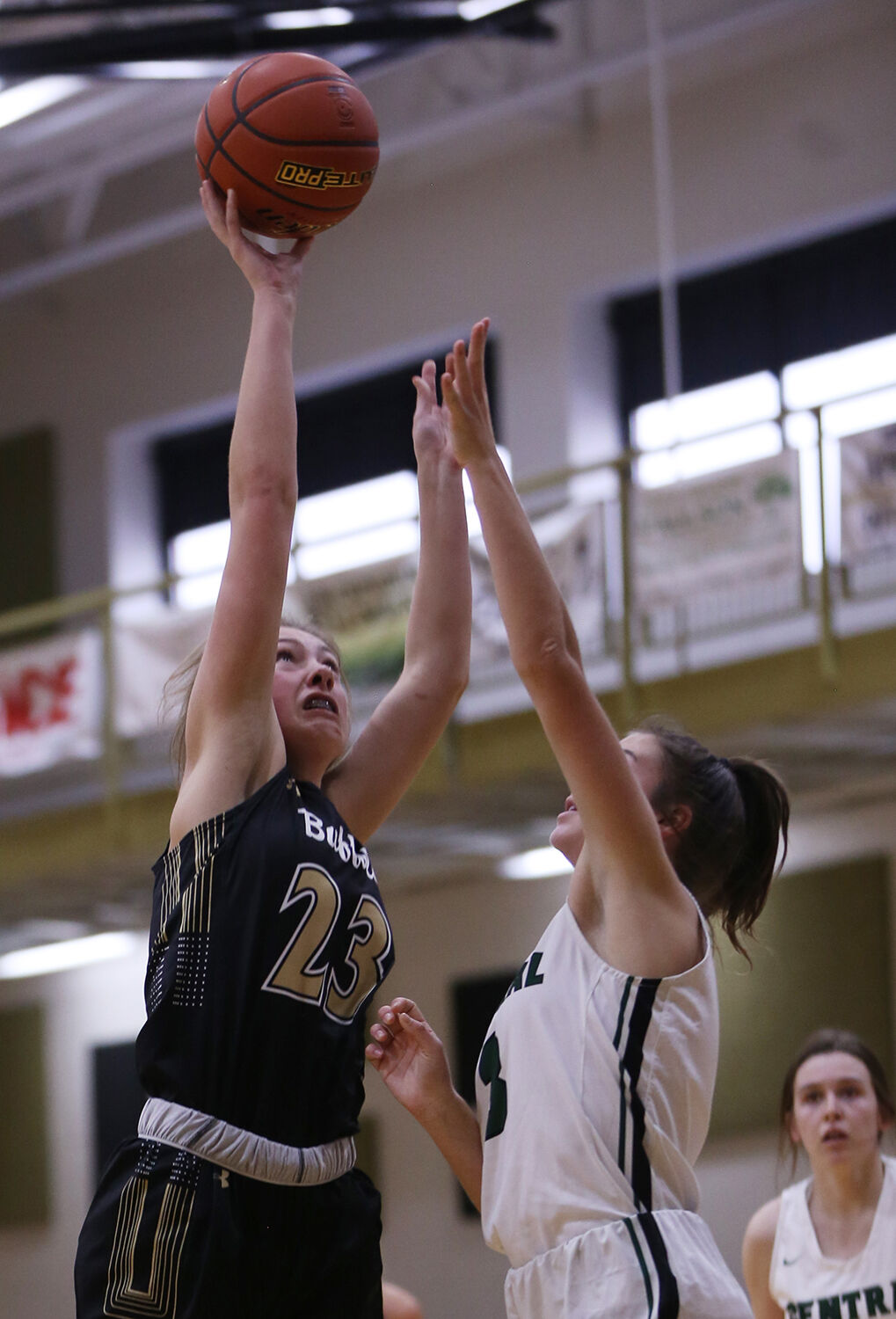 Ava Wagner jumps for a 2-point shot